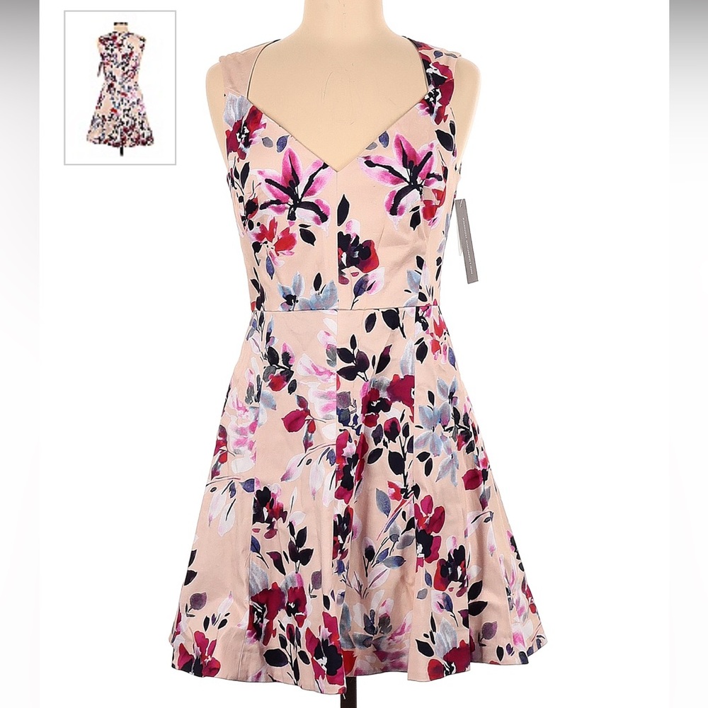 French Connection sweetheart floral dress